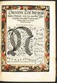 Weißeho bratrský kancionál (Ivančice 1566). Weiße, Michael: Kirchengeseng, darinnen die Hauptartickel des christlichen Glaubens kurtz gefasset und außgeleget sind (Ivančice, Tiskárna bratrská 1566). Fol. 1a s průpletovou iniciálou N v notovaném textu uzavřeném dřevořezovým zavilinovým (volutovým) rámem. Kolorováno ručně. Královská kanonie premonstrátů na Strahově – Strahovská knihovna (Praha), sign. FP II 11.