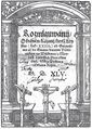 Výchozí štoček Mistra Jákobova žebříku (Wittenberg 1529) a nápodoby u Melantricha (Praha 1547), Günthera (Prostějov 1545) a Sixta z Lerchenfelsu (Litoměřice 1626). Nahoře vlevo Luther, Martin: Deudsch Catechismus (Wittenberg, Georg Rhau 1529). Titulní strana s portálovou bordurou, dole ukřižovaný Kristus mezi dvěma lotry (tiskař Rhau štoček Mistra Jákobova žebříku užíval v letech 1527–1541). Nahoře vpravo Rhegius, Urban: Katechesis (Praha, Jiří st. Melantrich z Aventinu 1547). Titulní strana se zmenšenou volnou kopií datovanou v levém horním štítku 1528. Královská kanonie premonstrátů na Strahově – Strahovská knihovna (Praha), sign. HU V 48. Dole vlevo Rhegius, Urban: Rozmlouvání o krásném kázání, kteréž Kristus … činil (Prostějov, Jan Günther 1545). Titulní strana se starší zvětšenou, zjednodušenou a nedatovanou volnou kopií. Královská kanonie premonstrátů na Strahově – Strahovská knihovna (Praha), sign. BC VI 122. Dole vpravo Sixt z Lerchenfelsu, Jan: Trino et uni laus, honor, virtus, gloria, triumphus et victoria … Divi Ferdinandi Austriaci: ejus nominis Romanorum imperatoris, secunde secundi (Litoměřice, Jan Sixt z Lerchenfelsu 1626). Fol. A2b s mladší zvětšenou, zjednodušenou a nedatovanou kopií předchozí kopie. Královská kanonie premonstrátů na Strahově – Strahovská knihovna (Praha), sign. FF I 8.