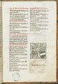 Konec Olomouckého žaltáře (Brno 1499). Psalterium Olomucense (Brno, Konrad Stahel 1499). Závěrečné červeno-černé fol. 84a s neúplným explicitem, který se váže na horní dřevořez, snad Stahelův signet (anděl držící znak Moravy a Brna pod nápisovou páskou s letopočtem 1499). Moravská zemská knihovna (Brno), sign. PT 3-9619 (snímek laskavě zapůjčil digitální fotoarchiv pražské Nadace pro dějiny kultury ve střední Evropě).
