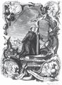 Frontispis bratrů Klauberových k Ignácovým Duchovním cvičením (Brno 1747). Ignatius de Loyola S.: Geistliche Übungen (Brno, Jakub Maxmilián Svoboda–dědici, fa. Václav Lenhart 1747). Frontispis se světcovým portrétem signovaným vpravo dole. Antikvariát Meissner (Praha).