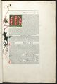 Jensonův tisk s malovanými a zlacenými doplňky (Venezia 1472). Plinius Secundus, Gaius senior: Historia naturalis, ed. Johannes Andreae, episcopus Aleriensis (Venezia, Nicolas Jenson 1472). Fol. 21a s dílensky pracovanou vícebarevnou, perspektivně orámovanou iniciálou M(VNDVM) ve výšce 12 řádků (70 x 70 mm). Korpus písmene je akantový, pozadí částečně zlacené a částečně jednobarevné se zlaceným ornamentem. Iniciála je doplněna bohatou, zčásti zlacenou vegetativní drolerií. Další iniciály doplněny červeně a modře, v textu červené podtrhávání a červená rubrikace. Královská kanonie premonstrátů na Strahově – Strahovská knihovna (Praha), sign. DM I 5.