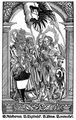 Zemští patroni z Pražského misálu (Leipzig 1522). Missale Pragense (Leipzig, Melchior Lotter st. 1522). Rub titulního listu s dřevořezem sv. Vojtěcha, Zikmunda, Víta a Václava dle předlohy Georga Lembergera. Královská kanonie premonstrátů na Strahově – Strahovská knihovna (Praha), sign. DR III 3.