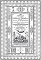 Trattnerův vzorník (Wien 1760). Trattner, Johann Thomas von: Abdruck von denjenigen Röslein und Zierrathen, welche sich in der k. k. Hofschriftgießerei des Johann Thomas Trattnern dermalen befinden (Wien, Johann Thomas von Trattner 1760). Titulní strana v rámu z typografických ozdůbek a s tiskařovým signetem (personifikovaná Typografie v tiskárně). Královská kanonie premonstrátů na Strahově – Strahovská knihovna (Praha), sign. AZ XIV 12.