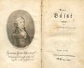 Graficky typizovaná úprava novočeské poezie (Praha 1802). Nahoře Puchmajer, Antonín Jaroslav (ed.): Nové básně … svazek čtvrtý (Praha, Jan Karel Hraba–dědici? 1802). Na titulní straně Berkova klasicistní viněta, frontispis s portrétem Františka hraběte ze Šternberka signovaným „[Josef ] Bergler F[ecit]“. Královská kanonie premonstrátů na Strahově – Strahovská knihovna (Praha), sign. FK II 82. Dole Puchmajer, Antonín Jaroslav (ed.): Nové básně … svazek čtvrtý (Praha, Jan Karel Hraba–dědici? 1802). Obálkové vydání s nově dotištěnou titulní stranou a portrétním frontispisem (namísto portrétu Františka hraběte ze Šternberka zařazena remitendní podobizna Jáchyma hraběte ze Šternberka od Jana B