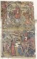 Poslední soud v ilustrovaném Pasionálu (Praha 1495). Jacobus de Voragine: Legenda aurea, boh. Pasionál ilustr. (Praha, Tiskař Pražské bible? 1495). Celostranný anonymní kolorovaný dřevořez na fol. 1b. Královská kanonie premonstrátů na Strahově – Strahovská knihovna (Praha), sign. DN IV 9.
