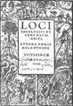 Cranachova bordura (Wittenberg 1545). Melanchthon, Philipp: Loci theologici recens recogniti (Wittenberg, Peter Seitz 1545). Titulní strana s bordurou Lucase Cranacha ml. (biblické výjevy). Antikvariát Meissner (Praha).