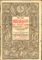 Willenbergova bordura Schererových spisů (Louka/Z. 1599). Scherer, Georg: Erster (Ander) Theil aller Schrifften, Bücher unnd Tractätlein (Louka/Z., Tiskárna premonstrátská 1599–1600). Díl první (1599), titulní strana s figurální bordurou (apoštolové Pavel a Petr, dole Víra se spoutanými Hříchy). Nesignováno. Královská kanonie premonstrátů na Strahově – Strahovská knihovna (Praha), sign. FQ II 53.