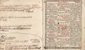 Girschova titulní bordura a dvojstrana z Novákova kalendáře (Praha 1727?). Novák, Jan František: Nový titulární kalendář ke cti sv. Vácslava … k létu Páně 1728 (Praha, Jiří Ondřej Laboun–dědici 1727?). Vlevo červeno-černá titulní strana s bordurou F. Girsche dle předlohy A. Weise (v kartuších portréty světců, scéna ze života sv. Václava a veduta Prahy). Signatury kreslíře a řezáče po stranách veduty. Je to poměrně přesná nápodoba staršího štočku Antona Franze Brechlera a řezáče Schilharta (reprodukce titulní strany je mírně zvětšena). Vpravo textové fol. B2a z počátku kalendářové části a před něho vevázaný bílý list pro rukopisné poznámky (reprodukce dvoustrany je mírně zmenšena). Královská kanonie premonstrátů na Strahově – Strahovská knihovna (Praha), sign. CN XI 38.