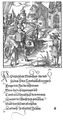 Schönspergerova bibliofilie Theuerdank (Augsburg 1517). Maximilian I., Kaiser: Die geuerlicheiten und einsteils der Geschichten des … Helds und Ritters herr Tewrdannckhs neboli Theuerdank [ed. Melchior Pfinzing] (Augsburg, Johann Schönsperger st. 1517). Fol. F1a. Královská kanonie premonstrátů na Strahově – Strahovská knihovna (Praha), sign. AQ XI 8.