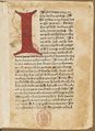 Začátek Kroniky trojánské, první jazykově české knihy tištěné u nás (Plzeň? po 1476). Columna, Guido de: Historia destructionis Troiae, boh. Kronika trojánská (Plzeň?, Tiskař Arnoštových Statut? po 1476). Fol. 1a s ručně doplněnou iniciálou J(Akžkoli). Knihovna Národního muzea (Praha), sign. 25 D 10 (snímek laskavě zapůjčil digitální fotoarchiv pražské Nadace pro dějiny kultury ve střední Evropě).