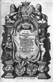 Titulní strana Merianovy české Topografie (Frankfurt/M. 1650). Zeiller, Martin – Merian, Matthäus st.: Topographia Bohemiae, Moraviae et Silesiae, das ist Beschreibung und eigentliche Abbildung (Frankfurt/M., Matthäus Merian st.? 1650). Celorytá titulní strana s alegorickou bordurou. Rytcem byl bezpochyby člen Merianovy rodiny. Královská kanonie premonstrátů na Strahově – Strahovská knihovna (Praha), sign. HS I 3.