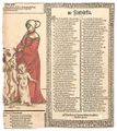 Deset patriarchuov Kristových. Bilderbogen čili pás textově-obrazových jednolistů (Praha 1580). Sachs, Hans – Beham, Hans Sebald: Deset patriarchuov Kristových Starého zákona v prvním věku až do Noe (Praha, Michael Peterle st. 1580). Autorem kopií dle Behamových předloh (poprvé Nürnberg 1530) i tiskařem tohoto vydání byl Peterle. Královská kanonie premonstrátů na Strahově – Strahovská knihovna (Praha), sign. DR I 21/a (Konvolut Dobřenského, č. 6–16 = 9r–19r). Šest dodatečně kolorovaných listů bylo kdysi slepeno a tvořilo pásové leporelo 330 x 2250 mm (dnes rozstříháno a oříznuto): (1) Předmluva. // Adam a žena jeho (dřevořez). První Ctnost Sapientia Moudrost. (2–3) Seth a žena jeho (dřevořez). Dr